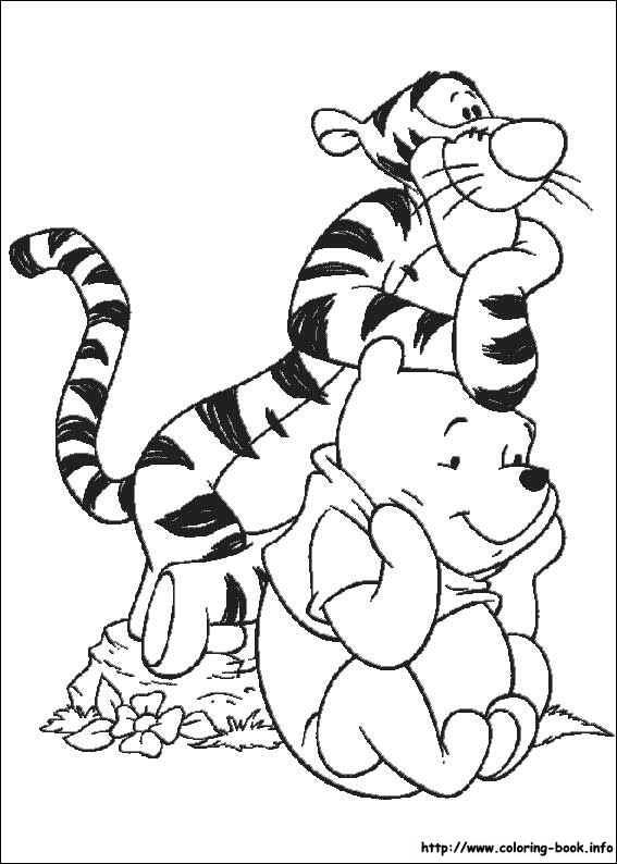 Winnie the Pooh coloring picture